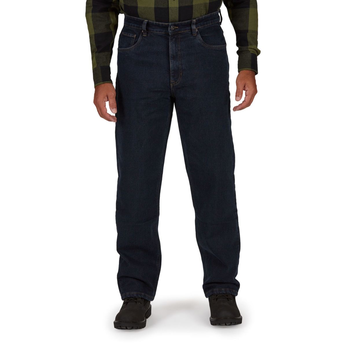Мужские джинсы Smith's Workwear свободного кроя с камуфляжным принтом и пятью карманами на флисовой подкладке Smith's Workwear