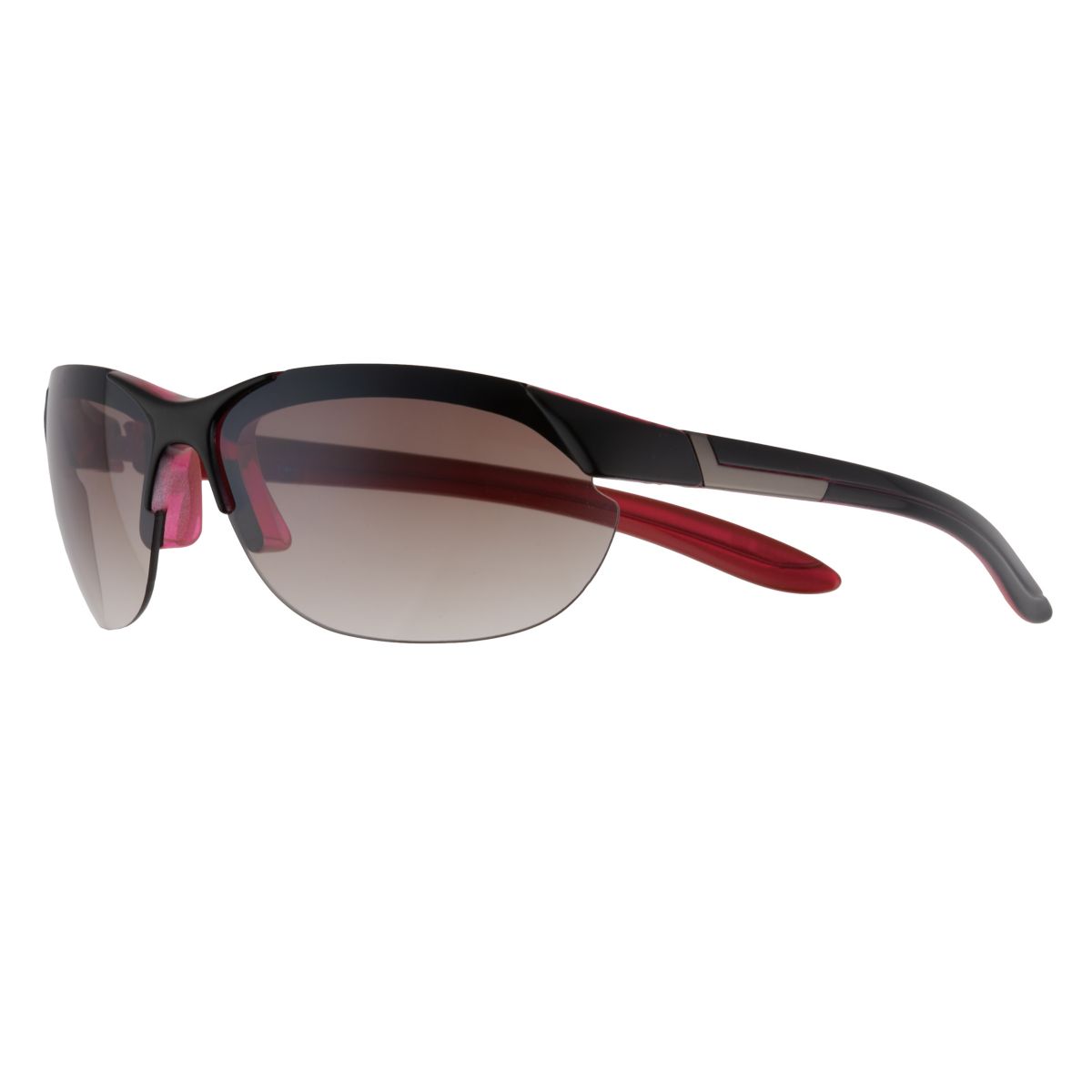 Женские прямоугольные солнцезащитные очки большого размера Tek Gear® 70 мм в полуободковой оправе Tek Gear