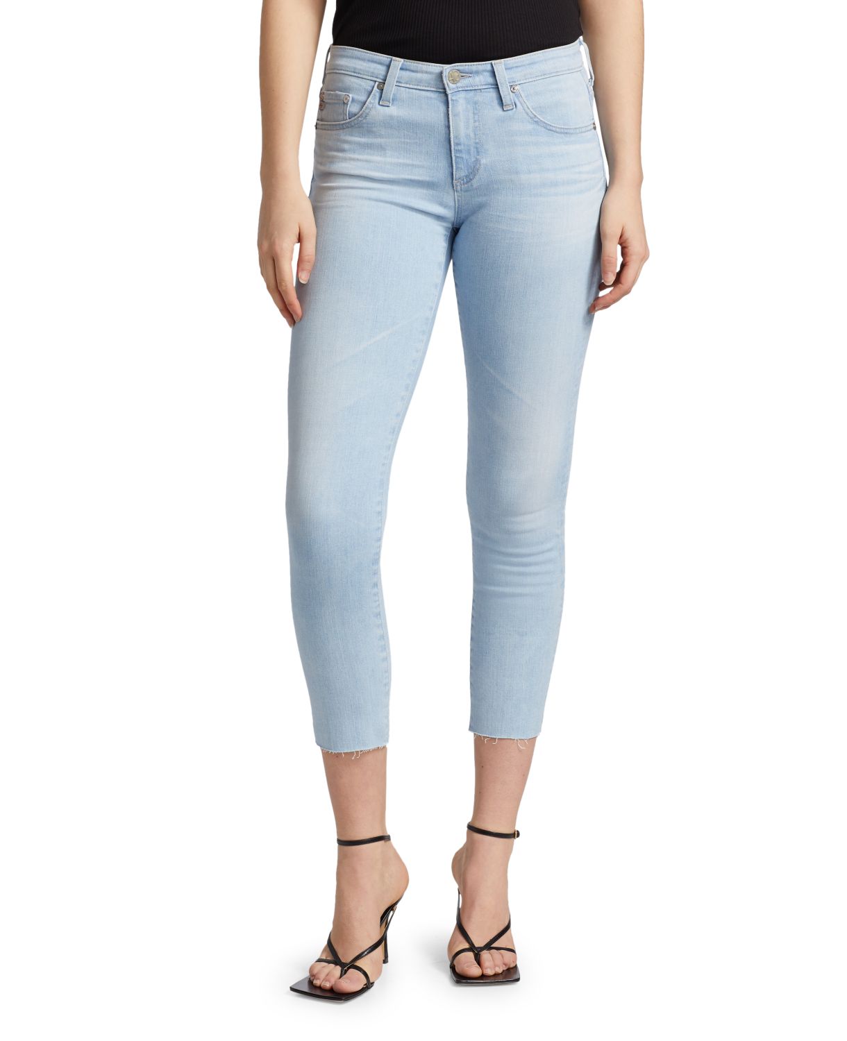 Укороченные джинсы-сигареты Prima AG Jeans