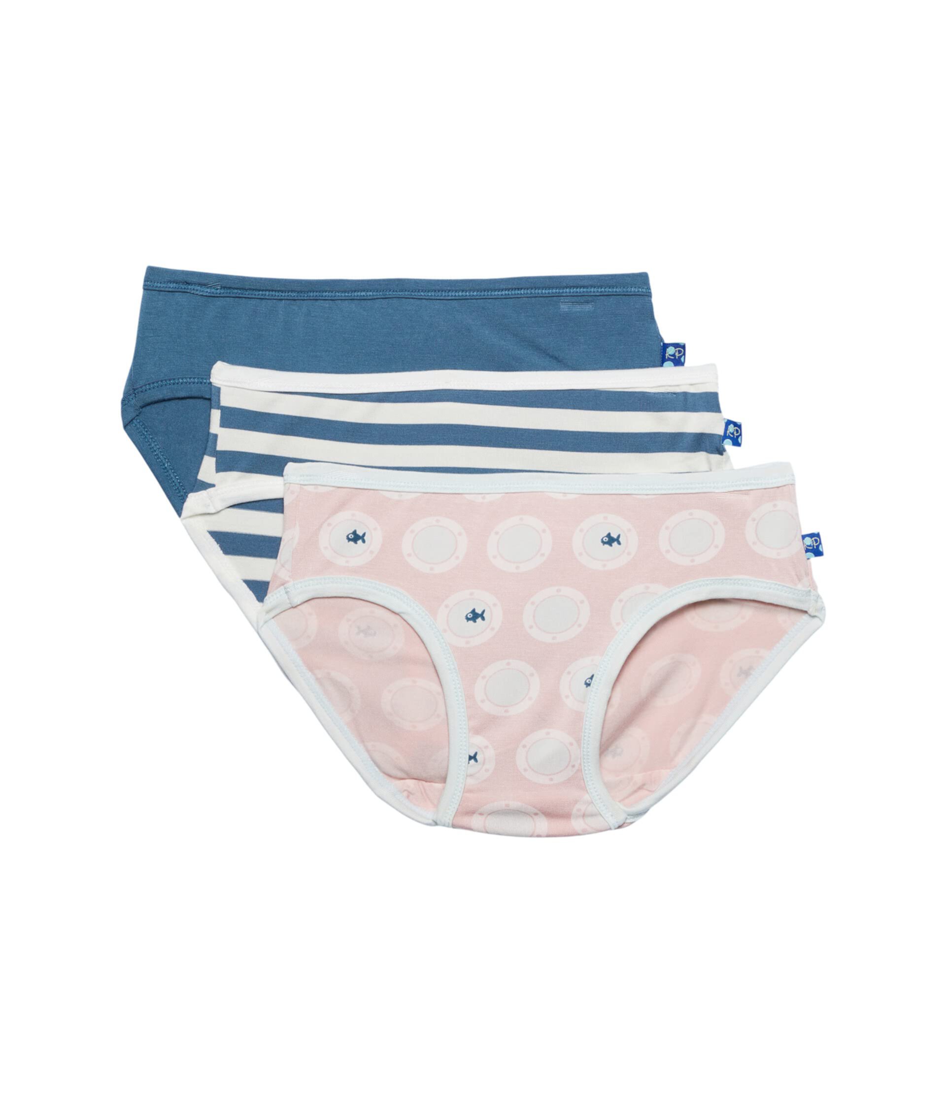 Print Underwear Set - 3-Pack (Big Kids) Kickee Pants Kids