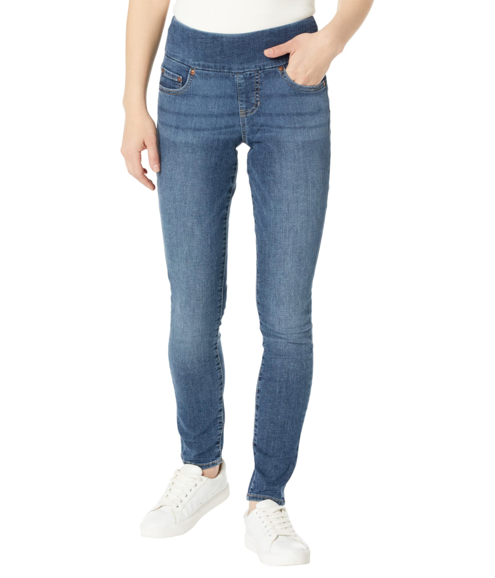 Джинсы Skinny Petite Nora от Jag Jeans с пятью карманами и эластичной талией Jag Jeans