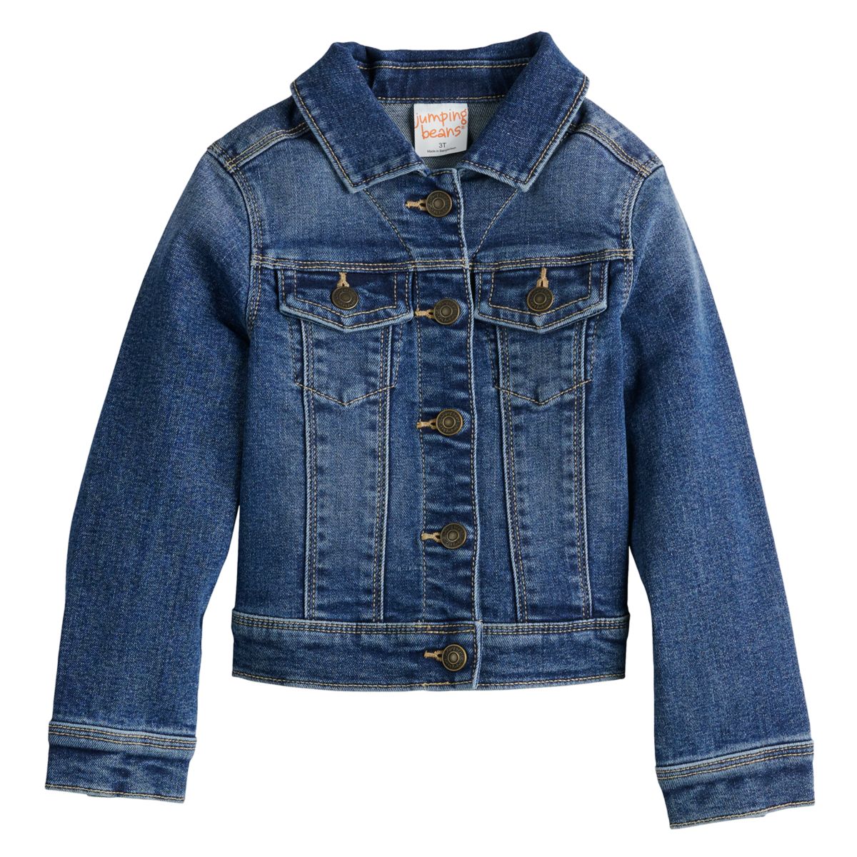 Повседневная куртка Jumping Beans для девочек Denim Jacket Jumping Beans