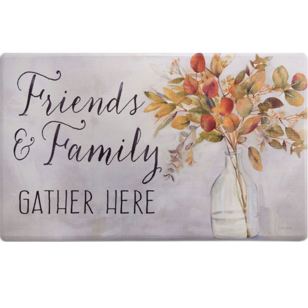 SoHome Уютная жизнь Друзья и семья собирают кухонный коврик с эвкалиптовым цветком SoHome