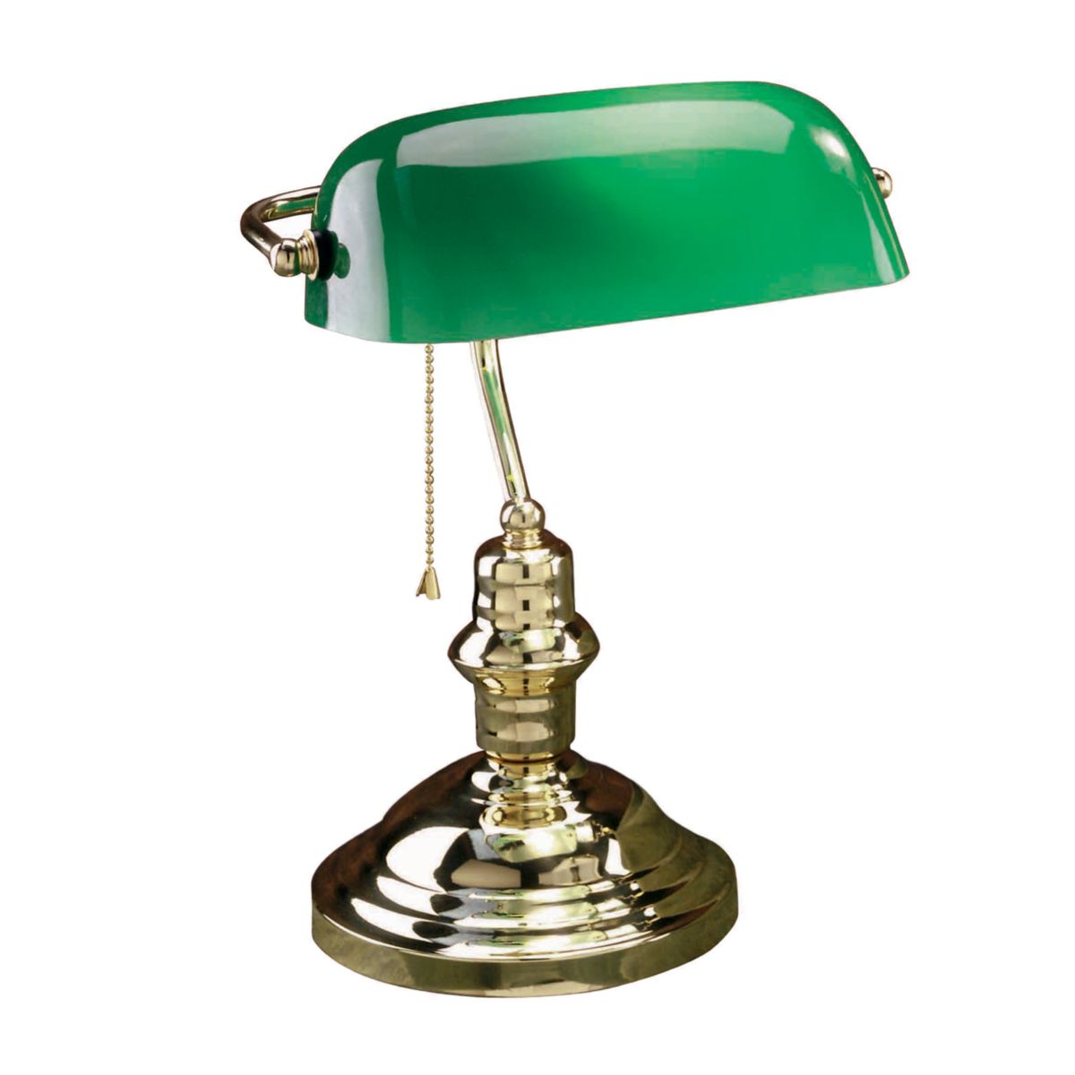 Bankers настольная лампа 25cm Oxide/Green