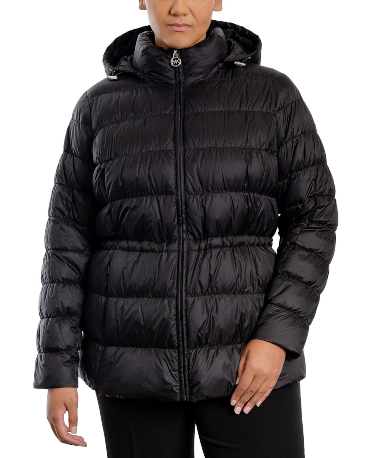 Женское пуховое пальто больших размеров с капюшоном Michael Kors