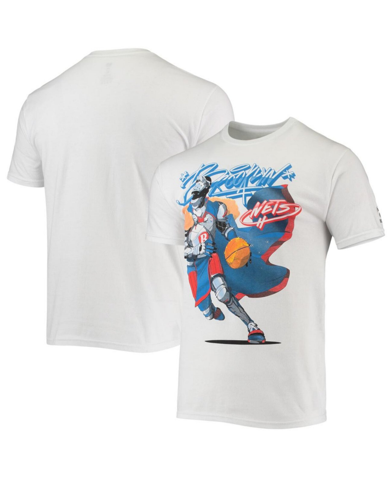 Мужская футболка NBA x McFlyy White Brooklyn Nets Identify Artist Series NBA