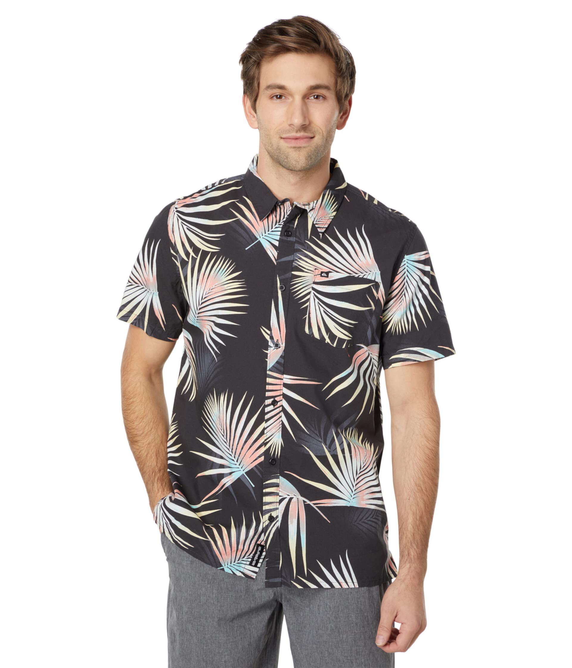 Мужская Повседневная рубашка Quiksilver Pop Tropic Short Sleeve Woven Quiksilver