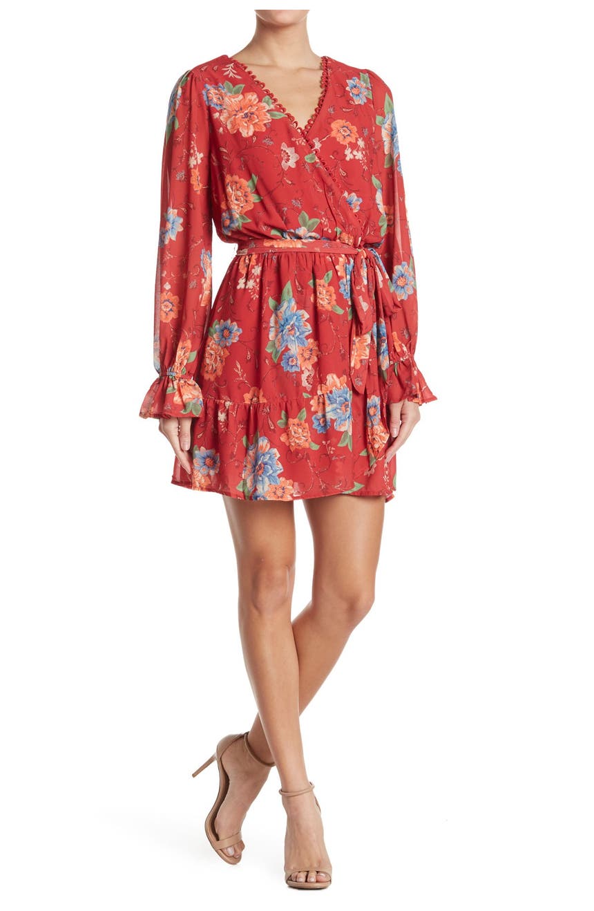 Мини-платье с цветочным принтом Flying Tomato