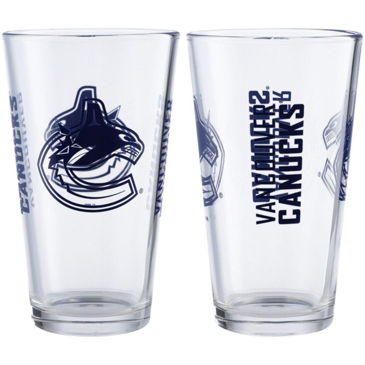 Vancouver Canucks Two-Pack 16oz. Pint Glass Set Unbranded