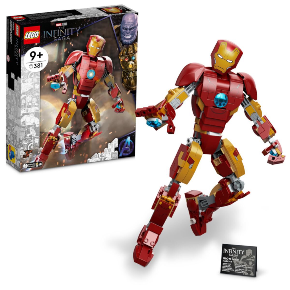 LEGO Marvel Iron Man Figure 76206 Строительный набор (381 деталь) Lego