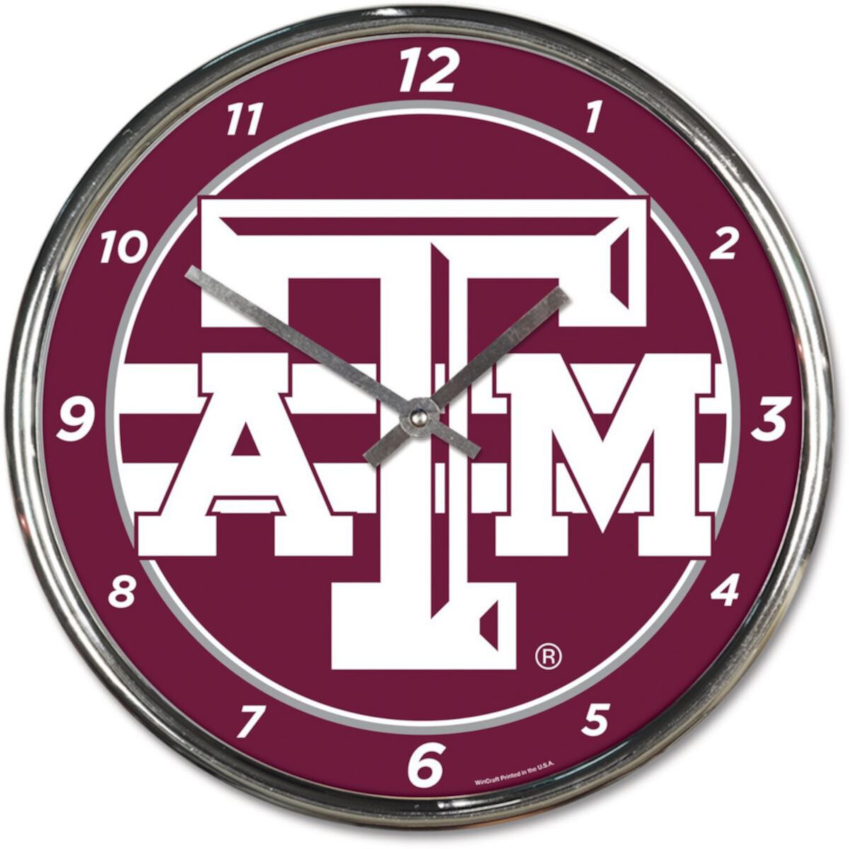 WinCraft Texas A&M Aggies Хромированные настенные часы Unbranded