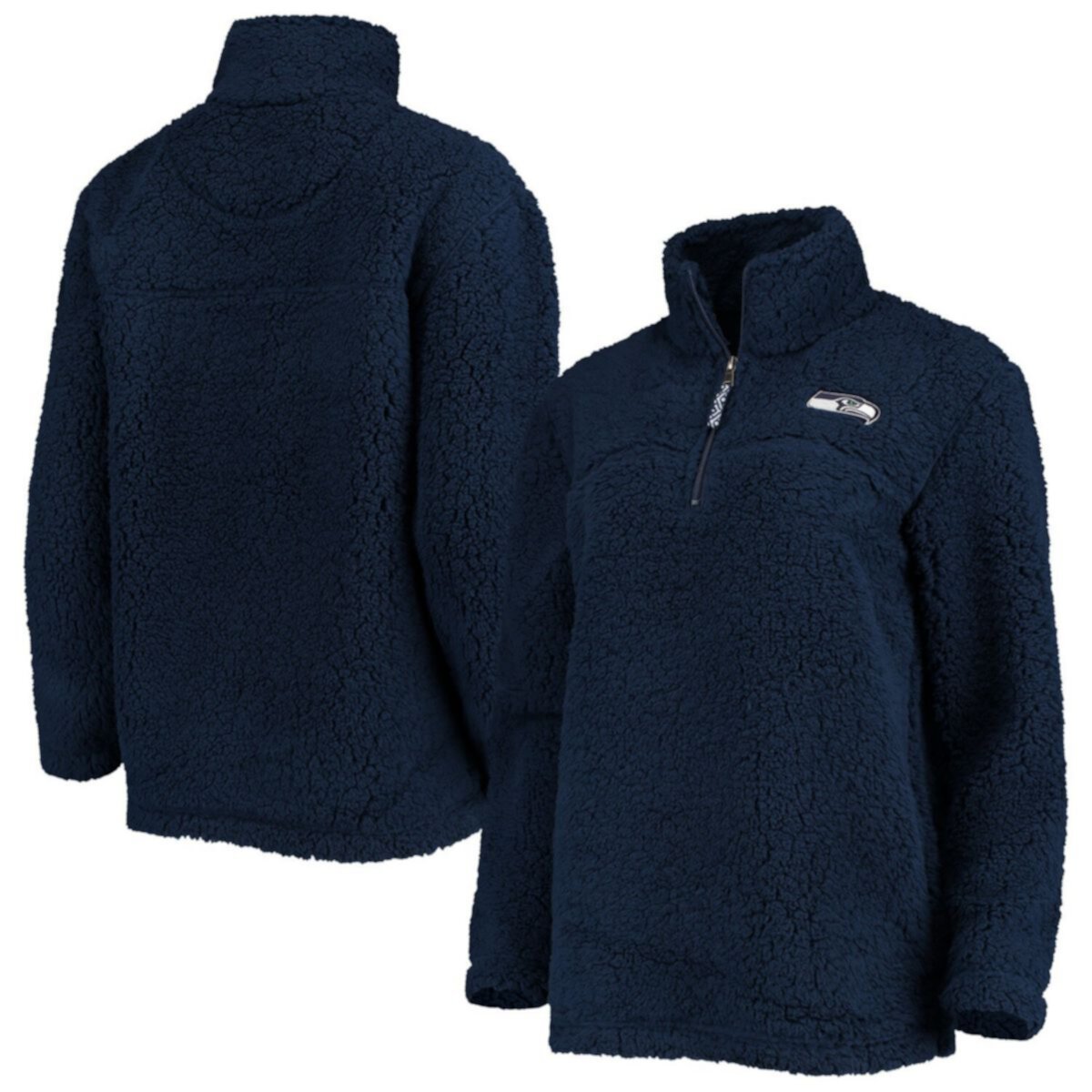 Женская Повседневная куртка G-III 4Her от Carl Banks Seattle Seahawks Sherpa с четвертью молнии In The Style