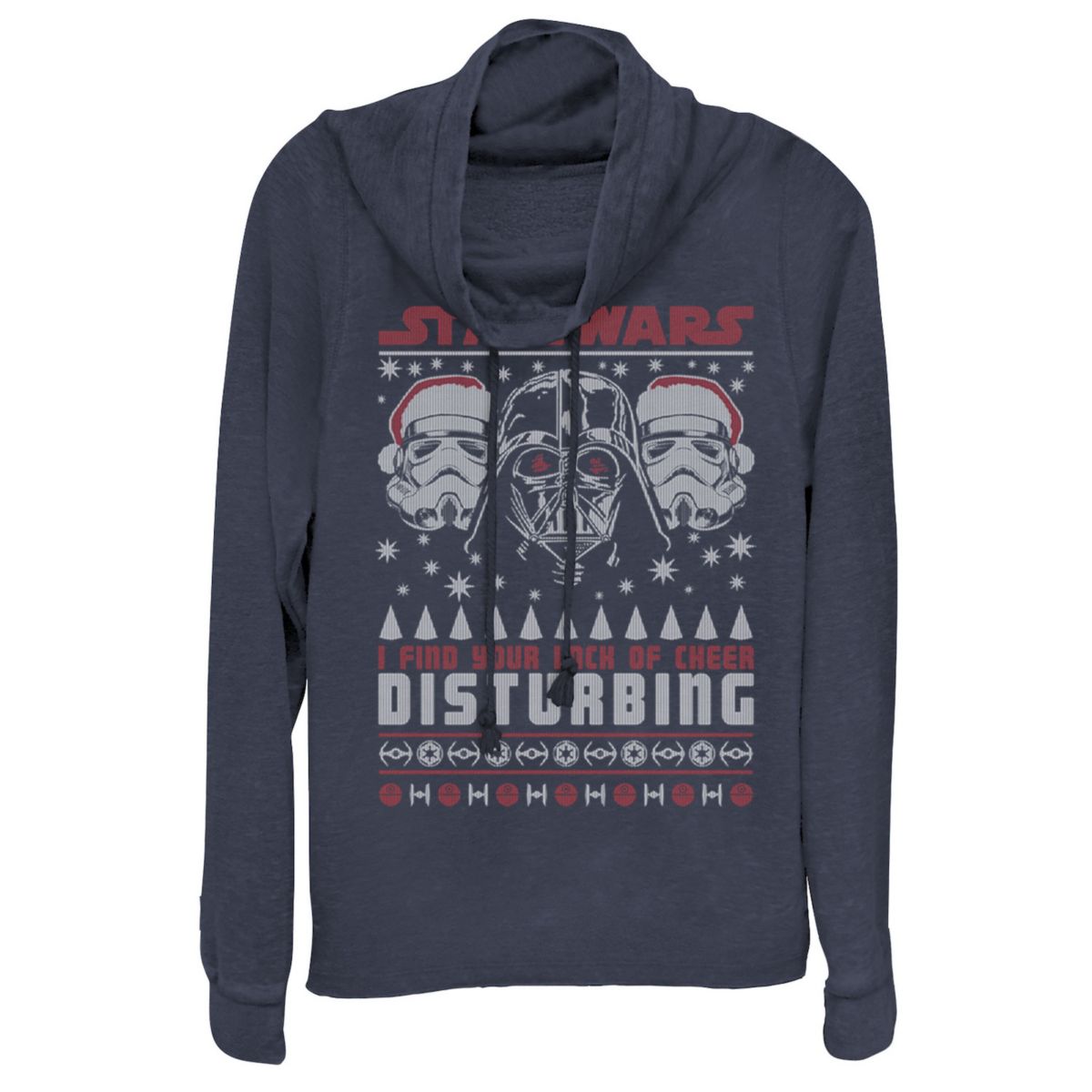 Пуловер с капюшоном для юниоров «Звездные войны Дарт Вейдер» без веселья «Уродливый рождественский» пуловер с воротником-хомутом Star Wars