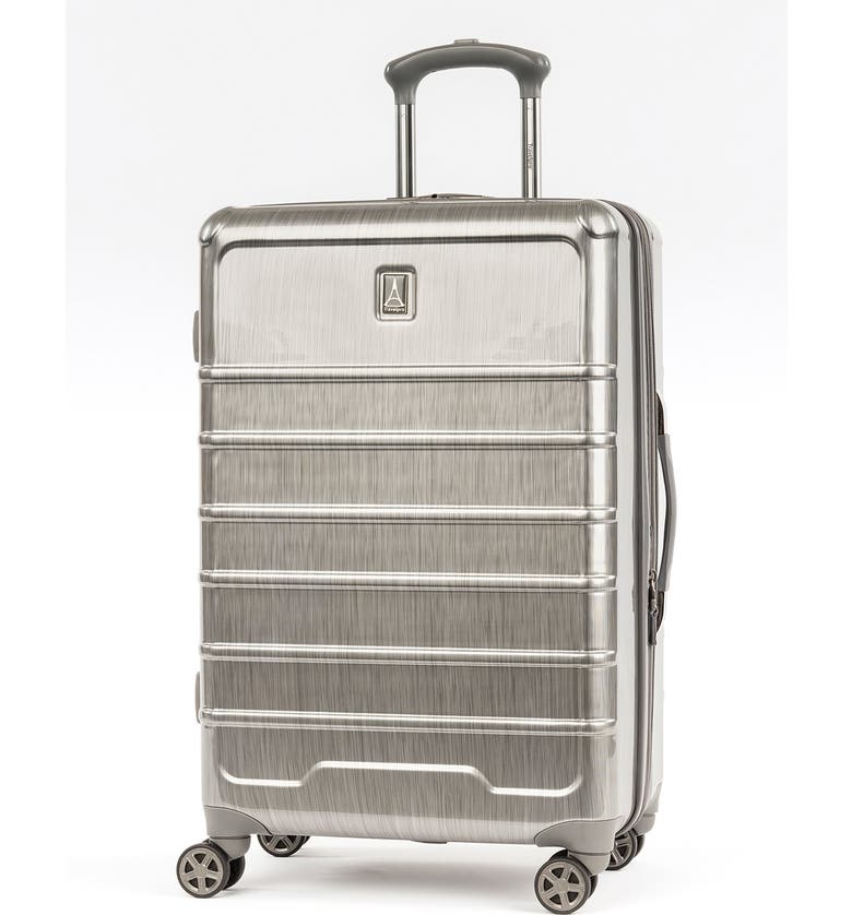 Rollmaster<sup>™</sup> Lite 24-дюймовый расширяемый чемодан-спиннер в клетку среднего размера с жестким бортом Travelpro
