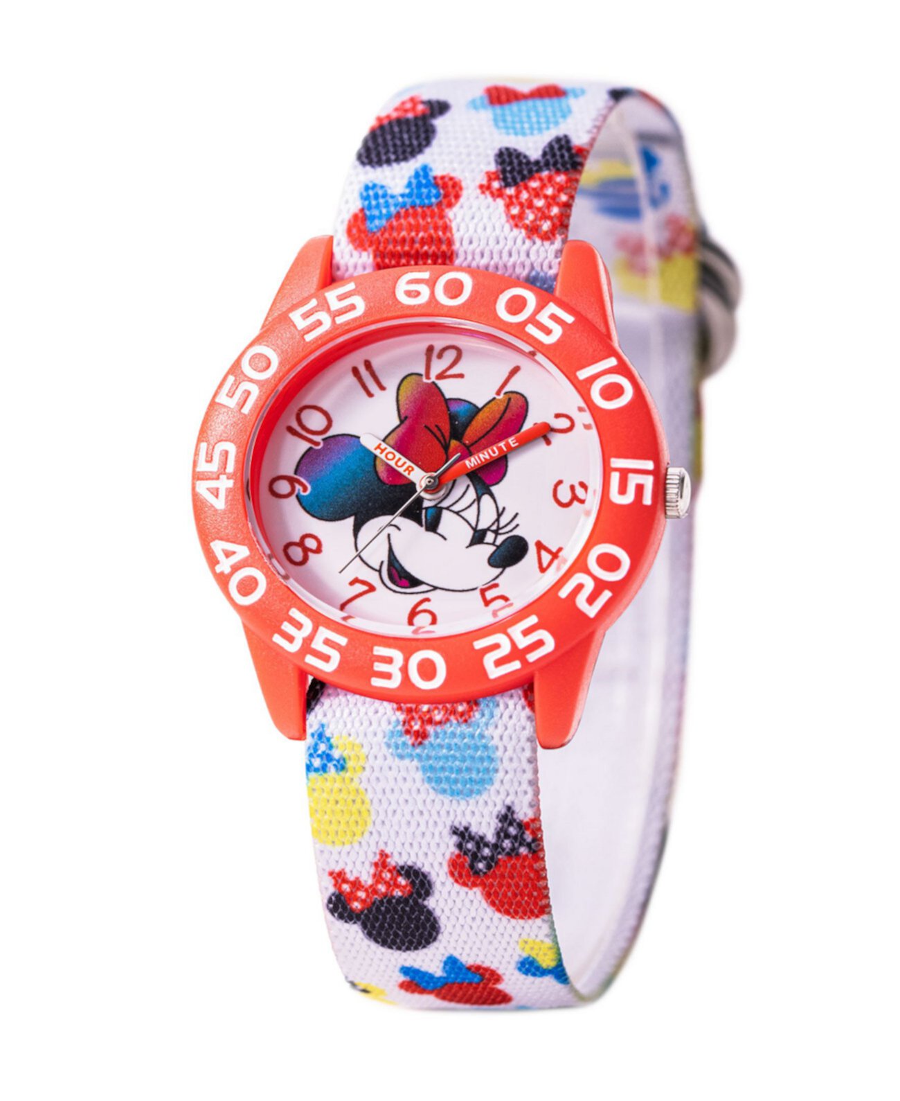Часы Disney Minnie Mouse для девочек с белым нейлоновым ремешком 32 мм Ewatchfactory