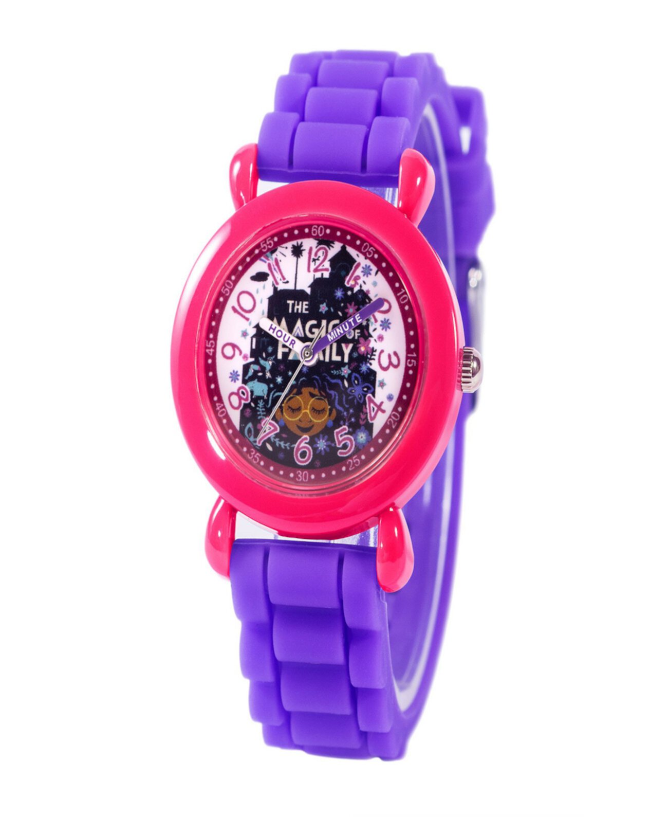 Часы Disney Encanto для девочек с фиолетовым силиконовым ремешком, 32 мм Ewatchfactory