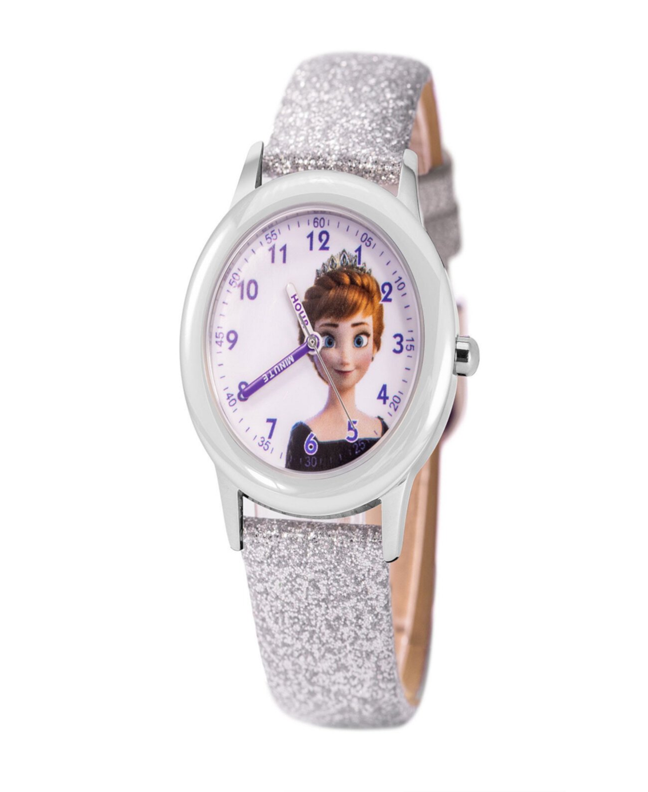 Детские часы ewatchfactory Anna из Disney Frozen 2, белый кожаный ремешок 32мм Ewatchfactory