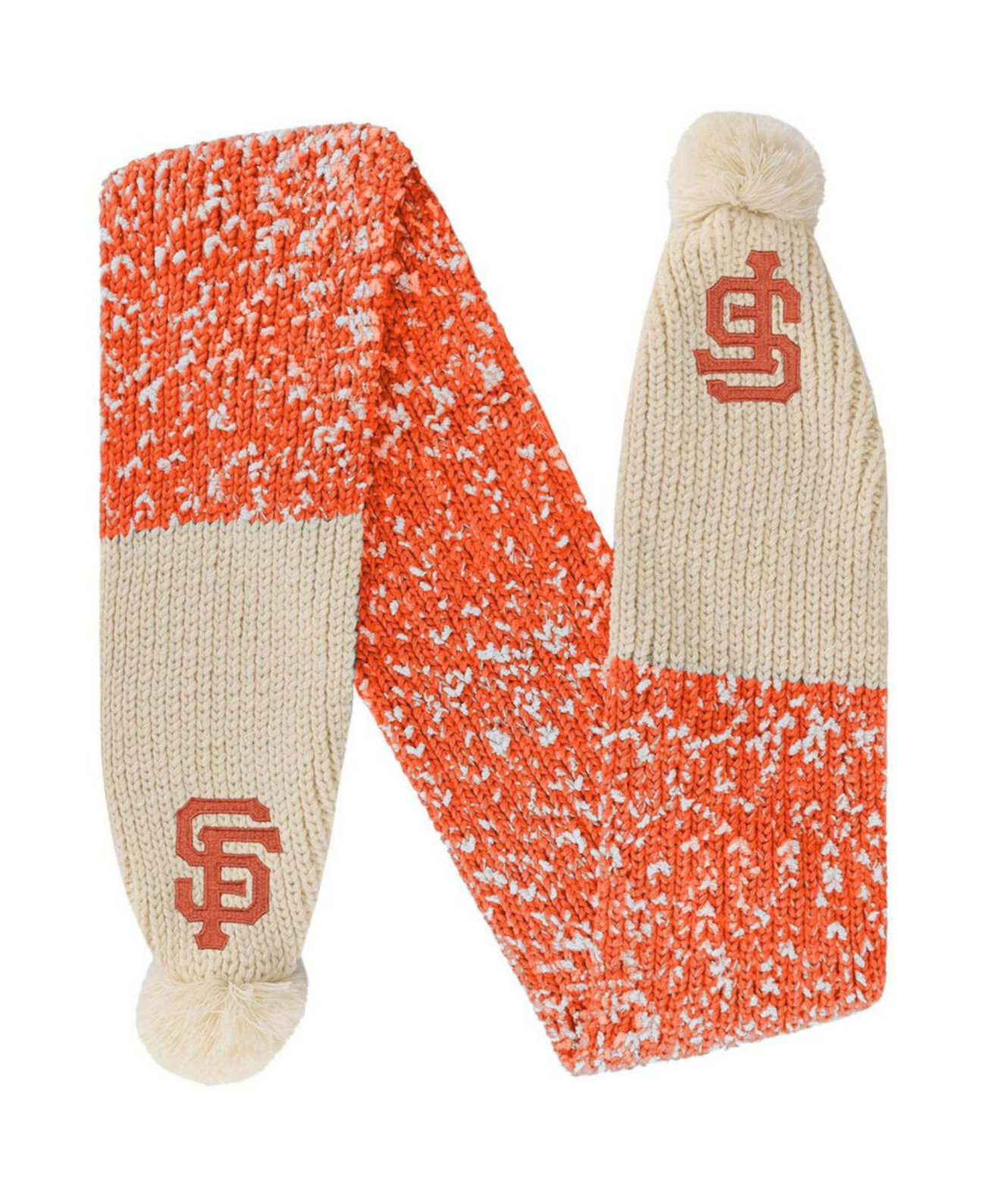 Женский шарф San Francisco Giants Confetti с помпоном FOCO