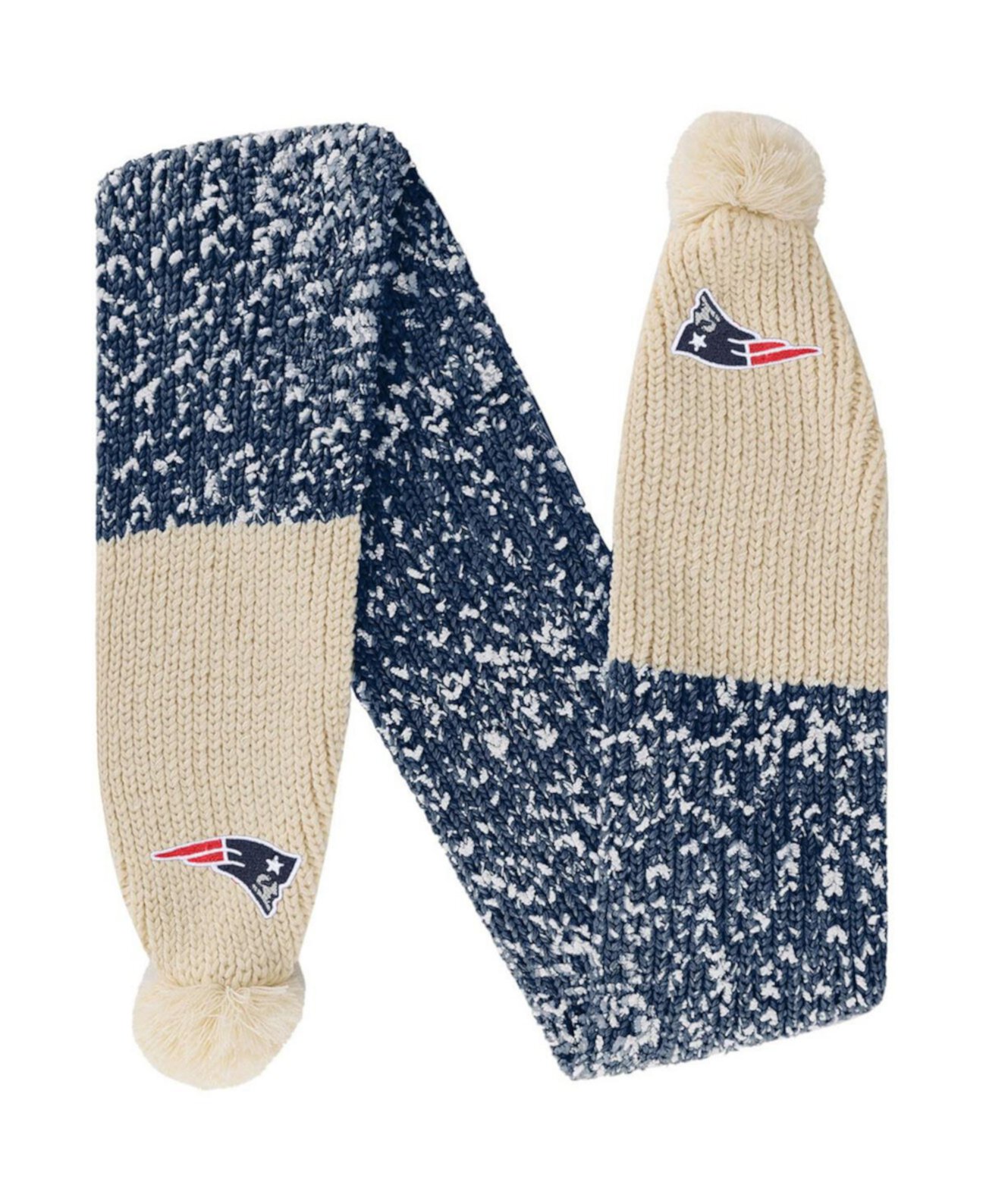 Длинный шарф FOCO Женский New England Patriots с помпоном FOCO