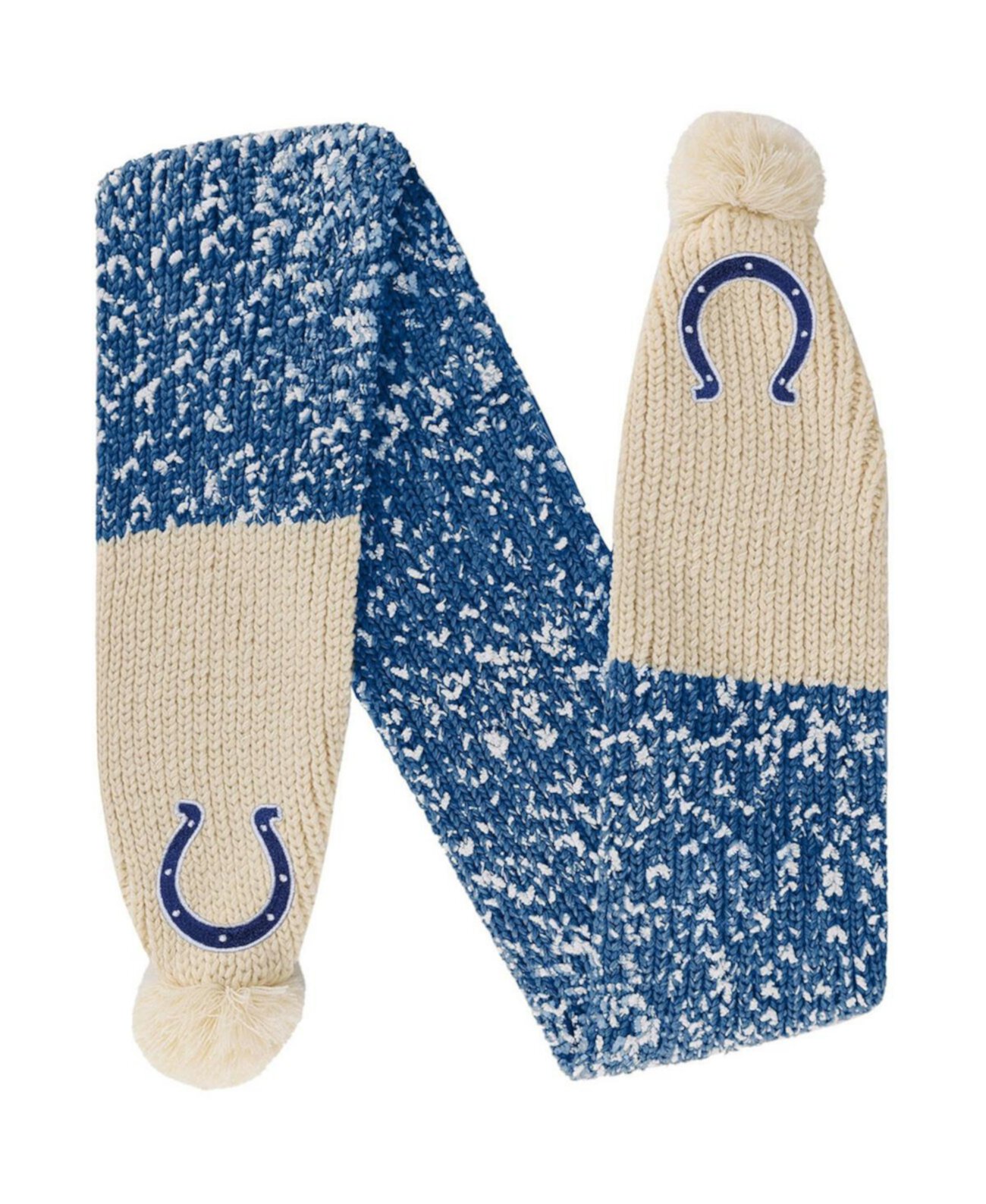 Женский шарф Indianapolis Colts Confetti с помпоном FOCO