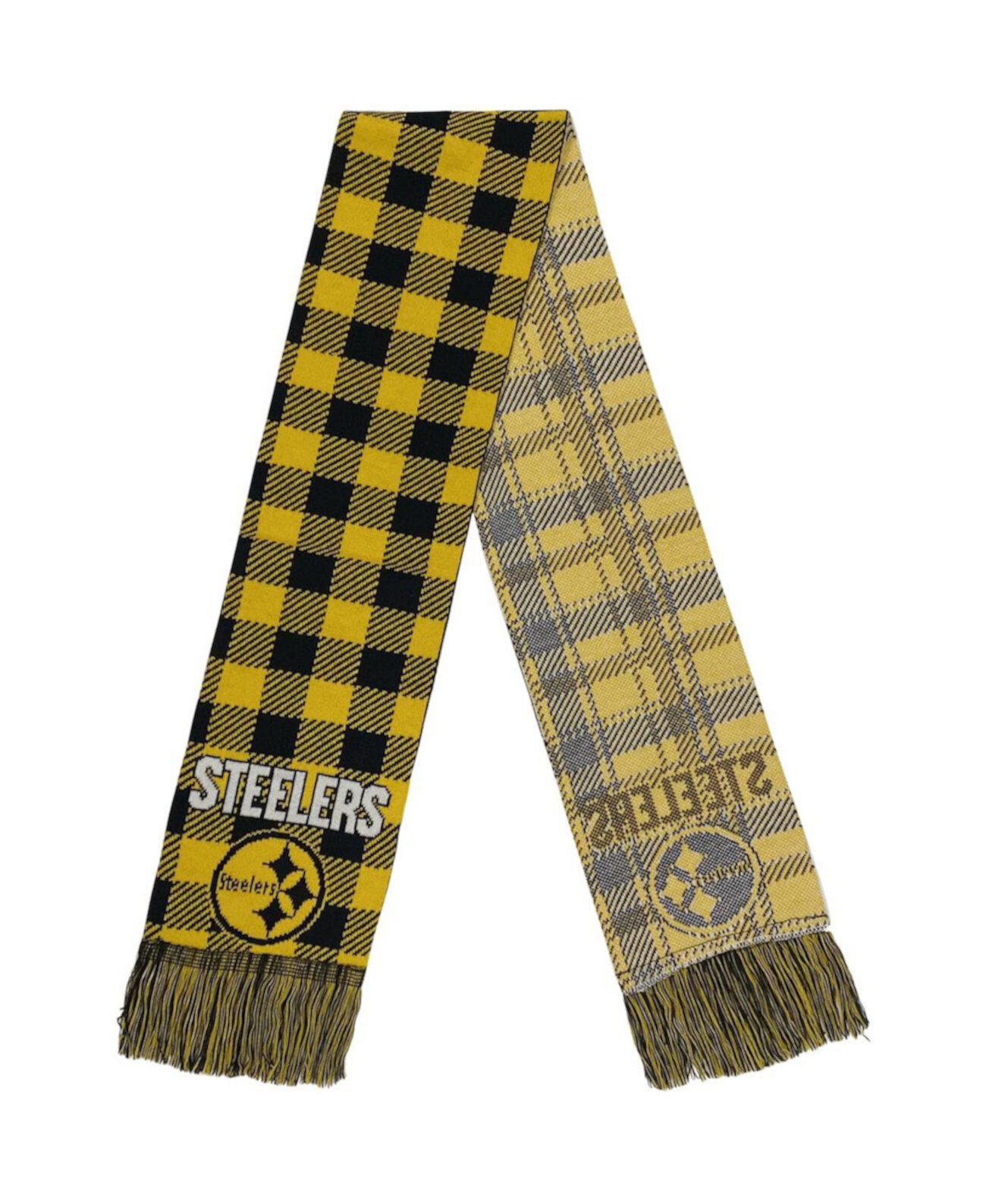 Длинный шарф FOCO Women's Pittsburgh Steelers Plaid Color Block FOCO