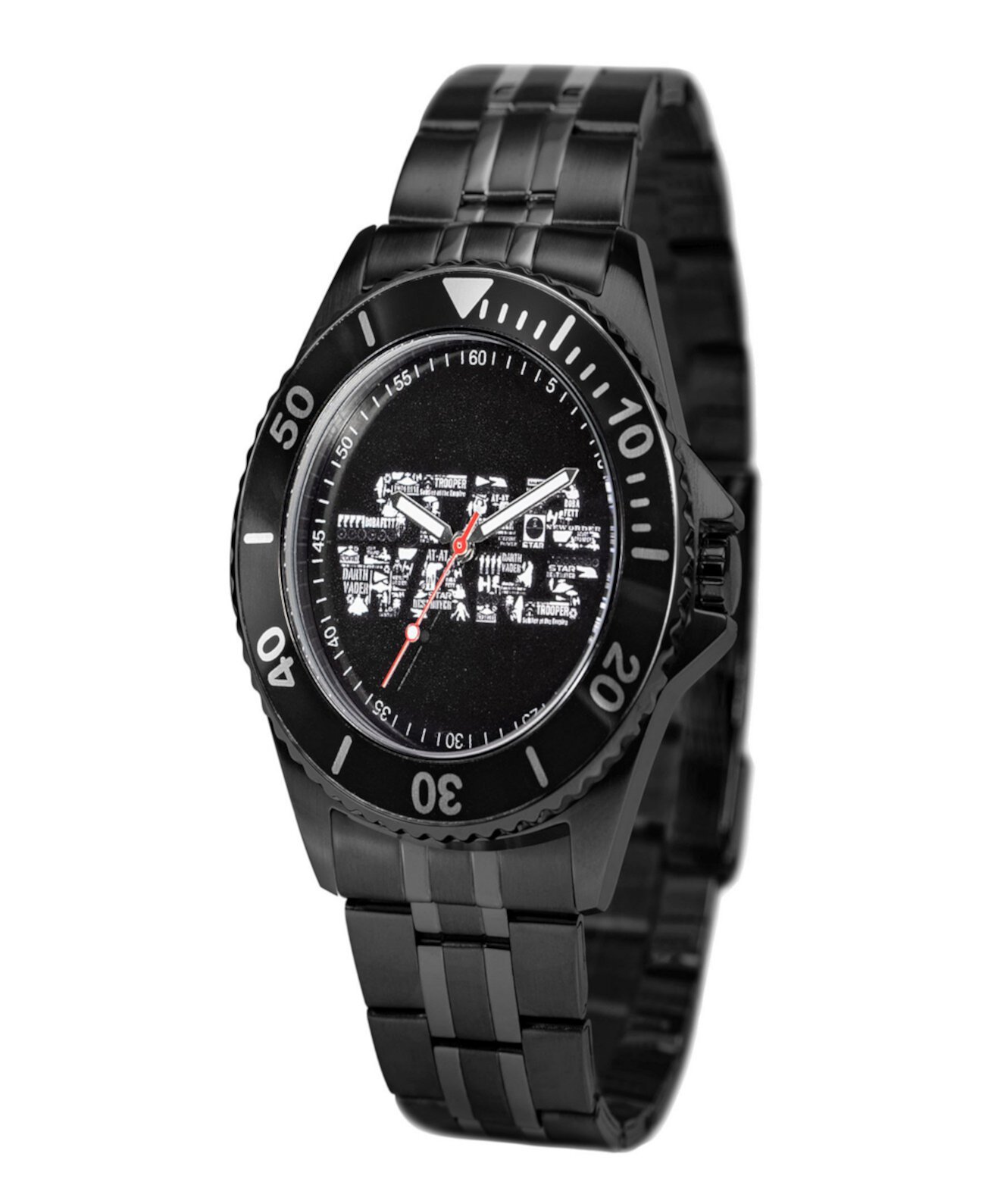 Мужские часы Disney Star Wars Darth Vader Honor с черным браслетом из нержавеющей стали 46 мм Ewatchfactory