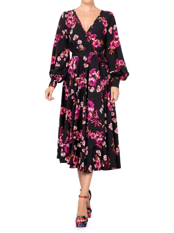 Платье миди с цветочным принтом Lilypad Meghan LA