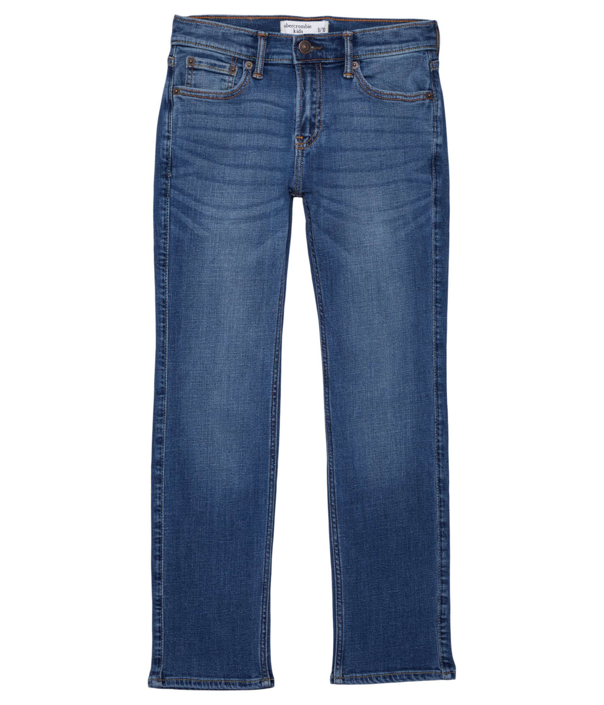 Прямые джинсы среднего размера (для маленьких детей/больших детей) Abercrombie kids
