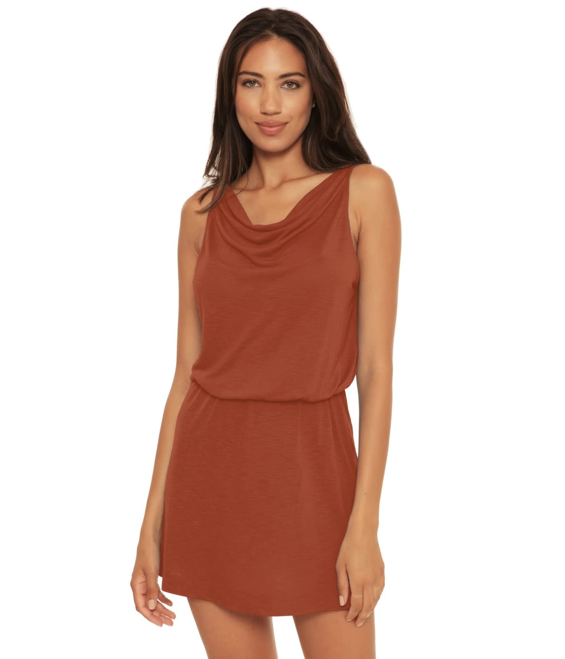 Breezy Basic Cowl Neck Reversible Dress Cover-Up Becca