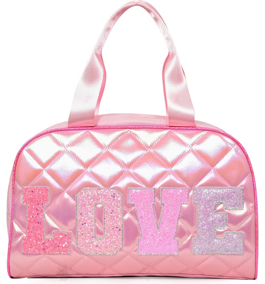 Стеганая спортивная сумка Love Diamond среднего размера OMG! Accessories