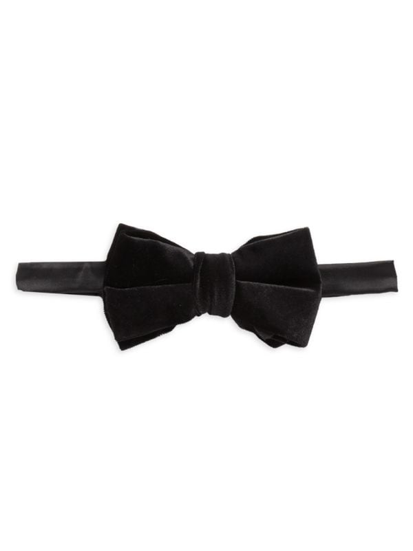 Бархатный галстук-бабочка с завязками Saks Fifth Avenue