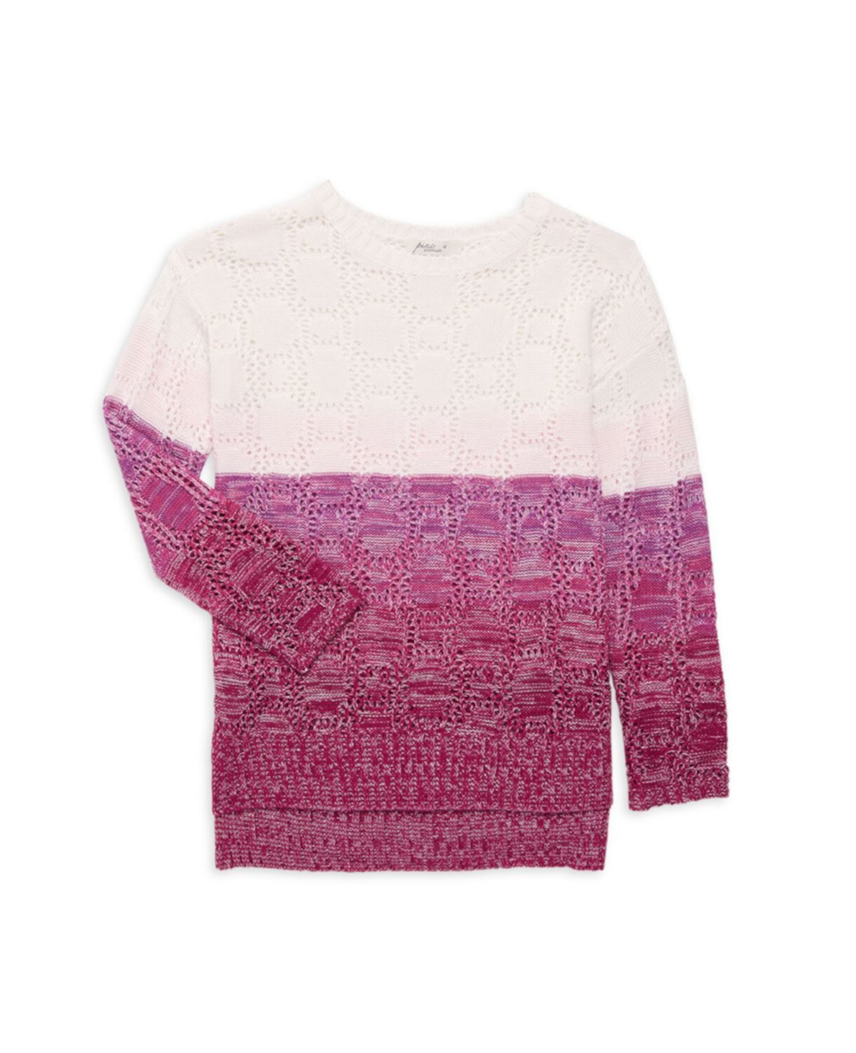 Вязаный свитер с эффектом «омбре» для девочки Pinc Premium