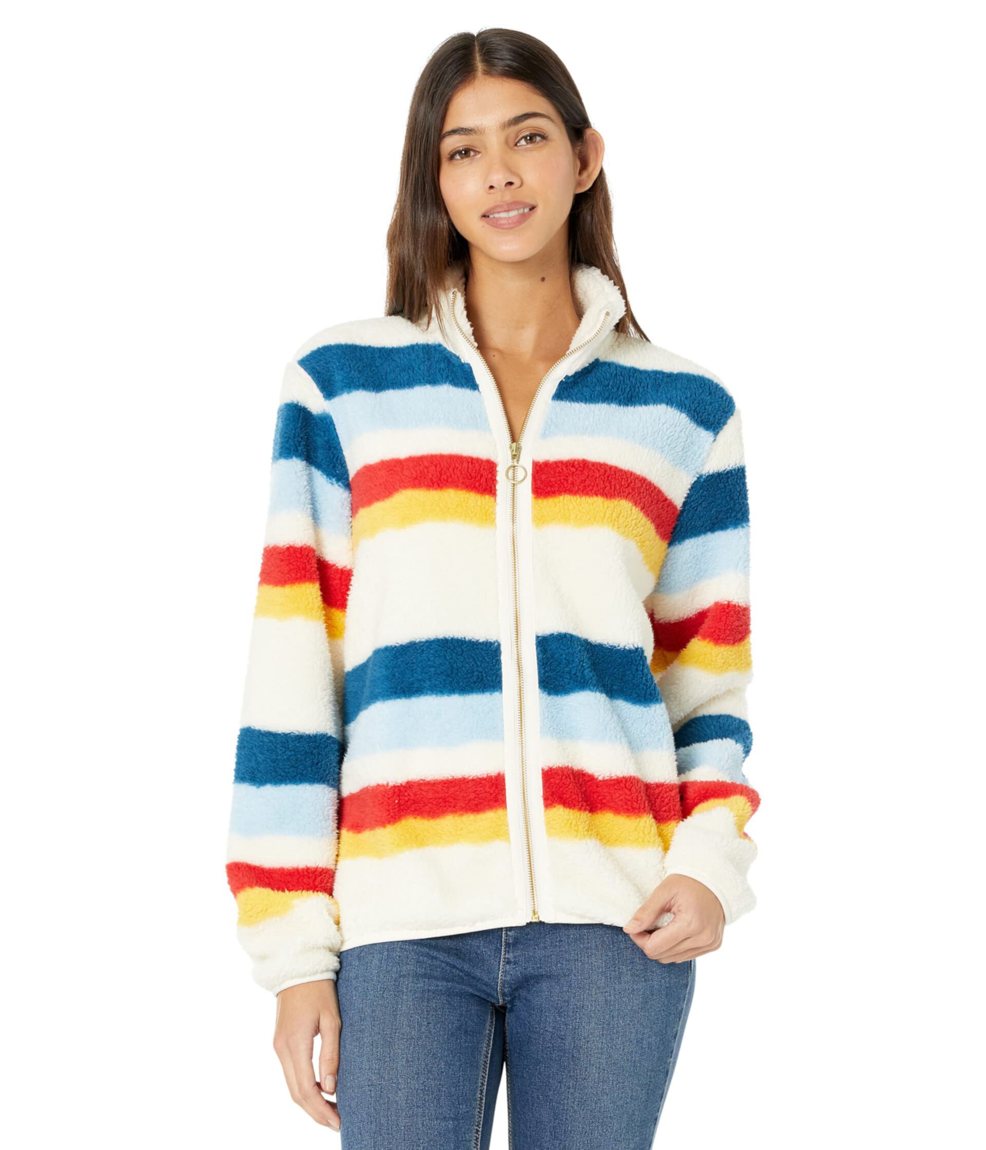 Флисовый свитер Sherpa с полной молнией 48T2398 Rock and Roll Cowgirl