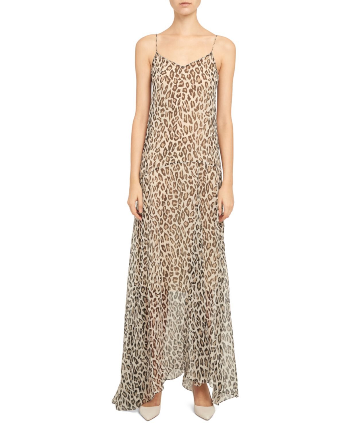 Платье макси с леопардовым принтом Cami Theory