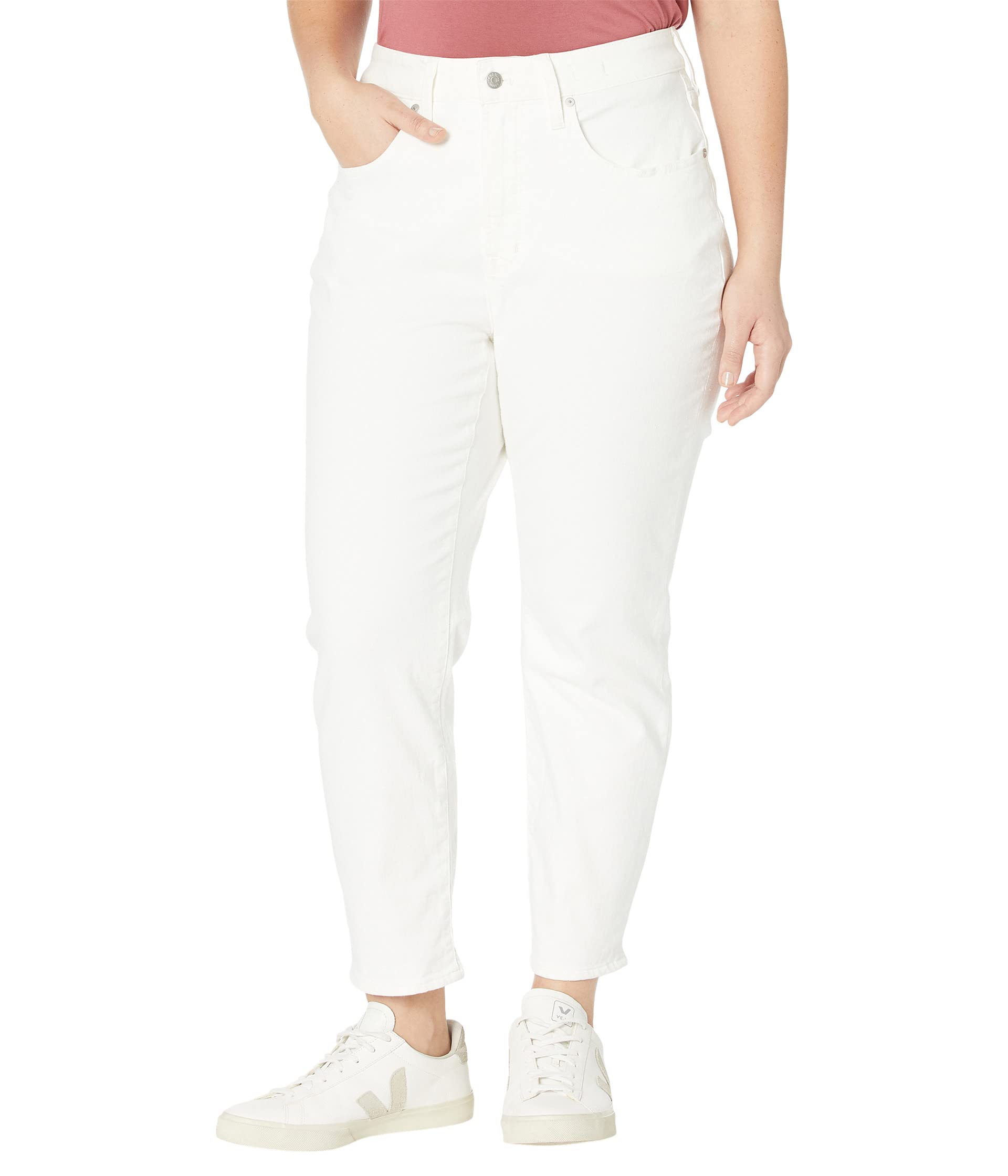 The Plus Curvy Perfect Vintage Jean in Tile White Madewell