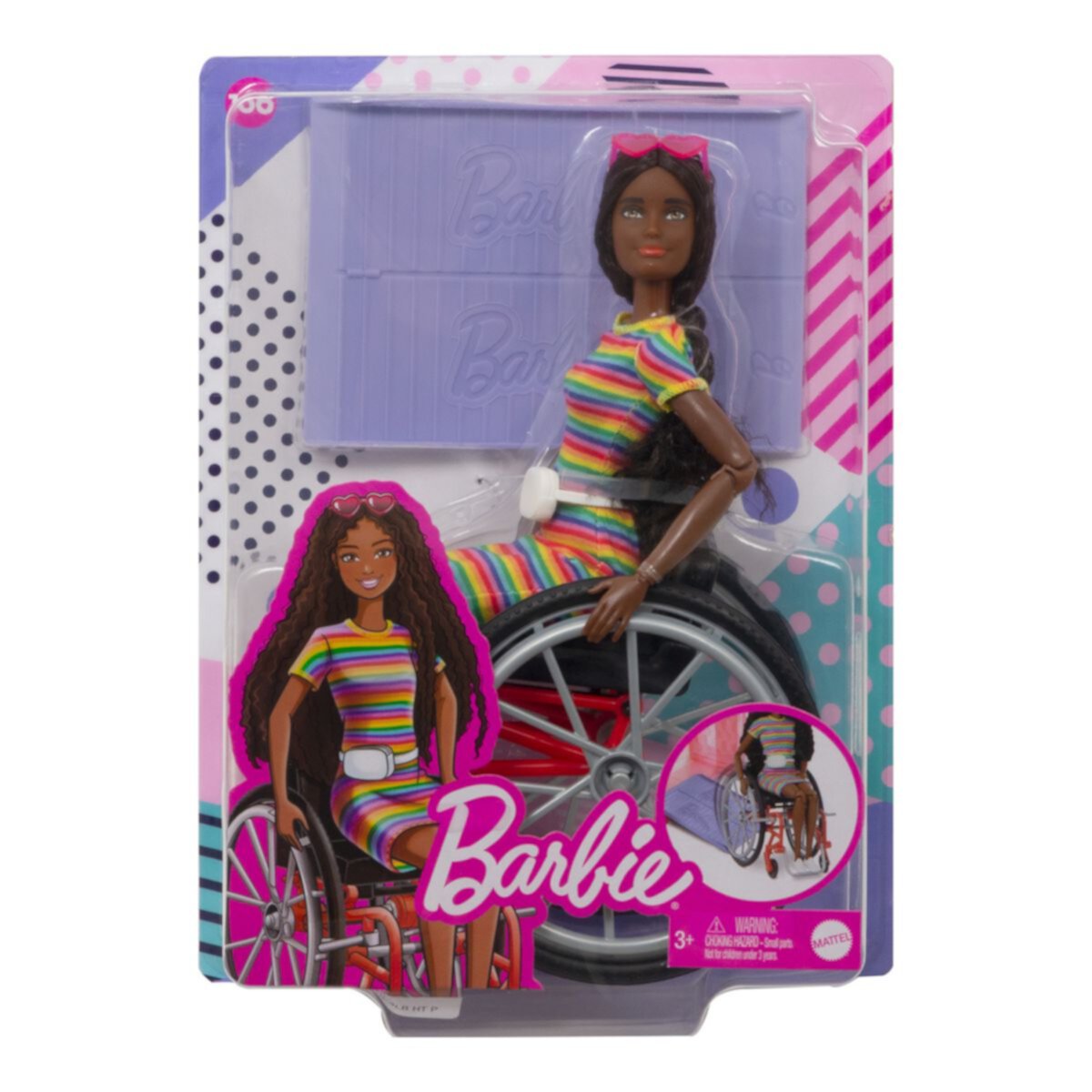 Модная кукла Barbie® Fashionistas для инвалидных колясок и набор аксессуаров Barbie