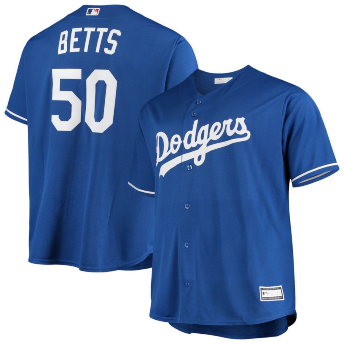 Мужская футболка Majestic Mookie Betts Royal Los Angeles Dodgers Big & Tall Replica Player Majestic