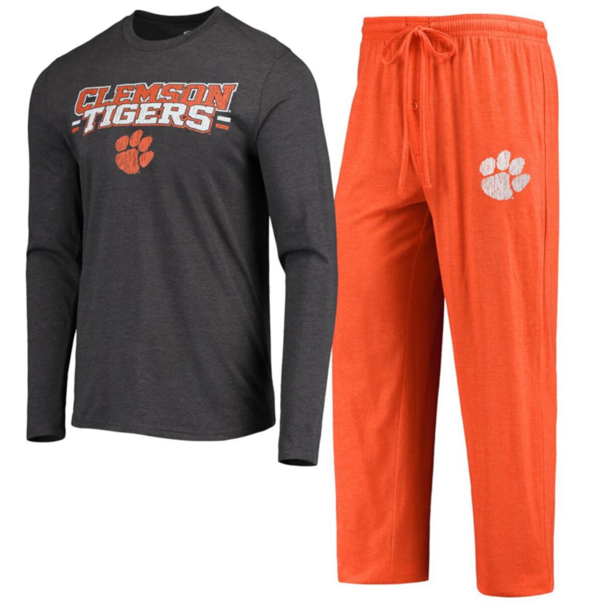 Мужской комплект Concepts Sport: футболка и штаны Clemson Tigers Unbranded