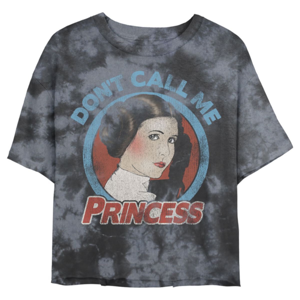 Звездные войны для юниоров Принцесса Лея &#34;Не называй меня принцессой&#34; Укороченная футболка Wash Star Wars