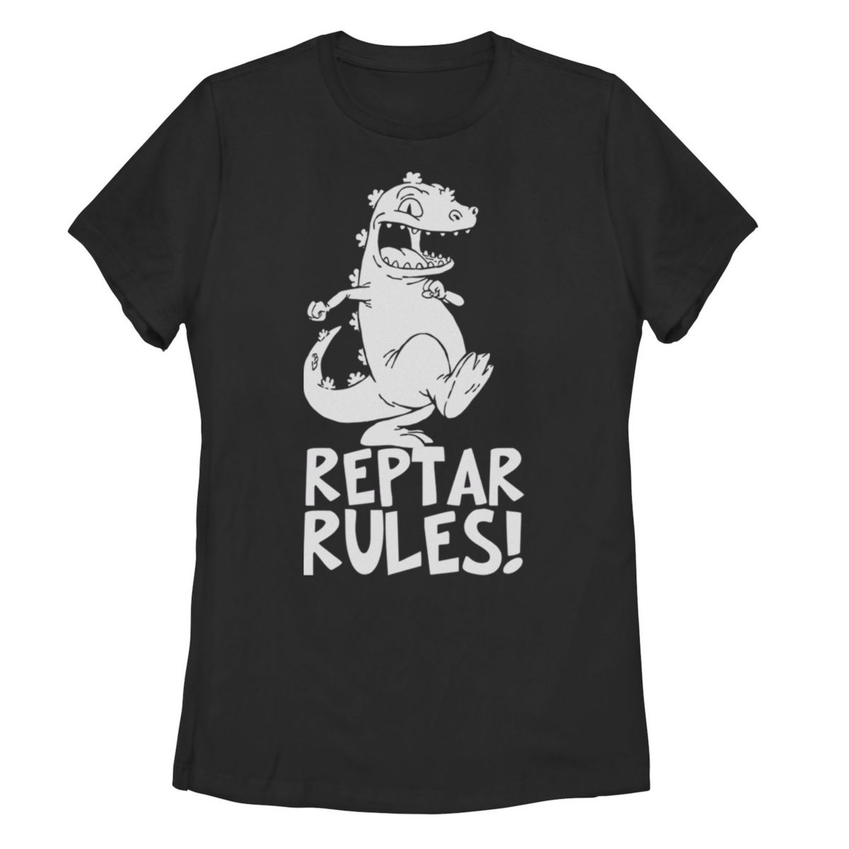 Футболка Reptar с рисунком Rugrats Lizard Rules для юниоров Nickelodeon