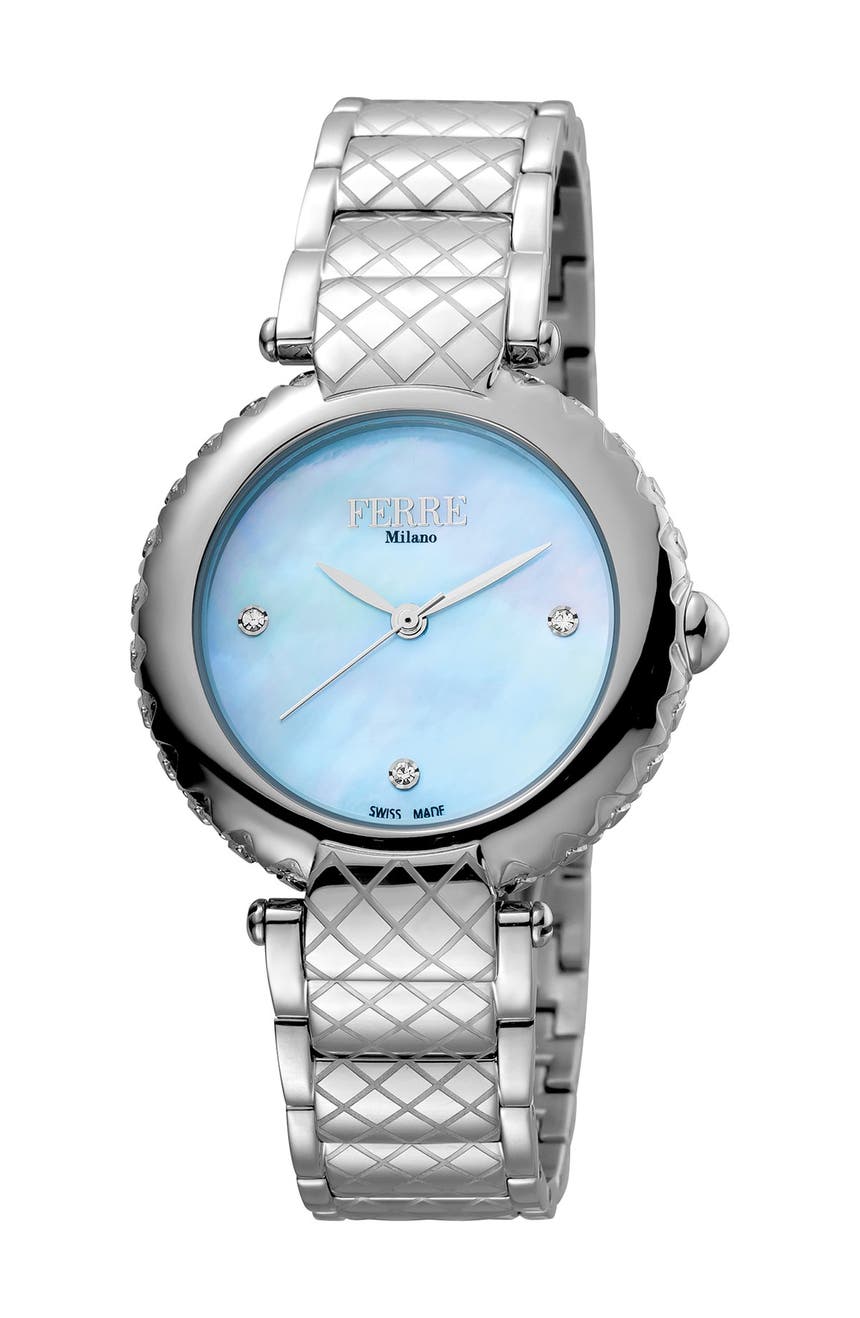 Женские часы-браслет с кристаллами, 34 мм Ferre Milano
