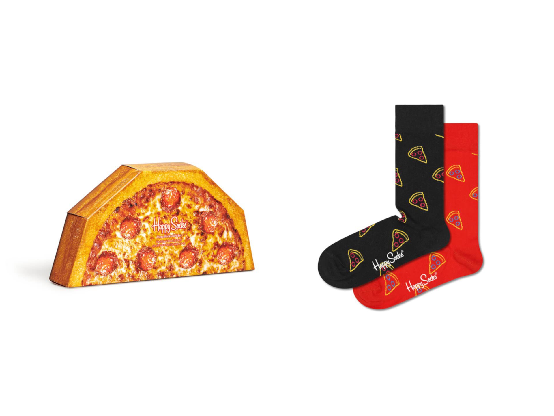 Подарочный набор из 2 носков для пиццы Happy Socks