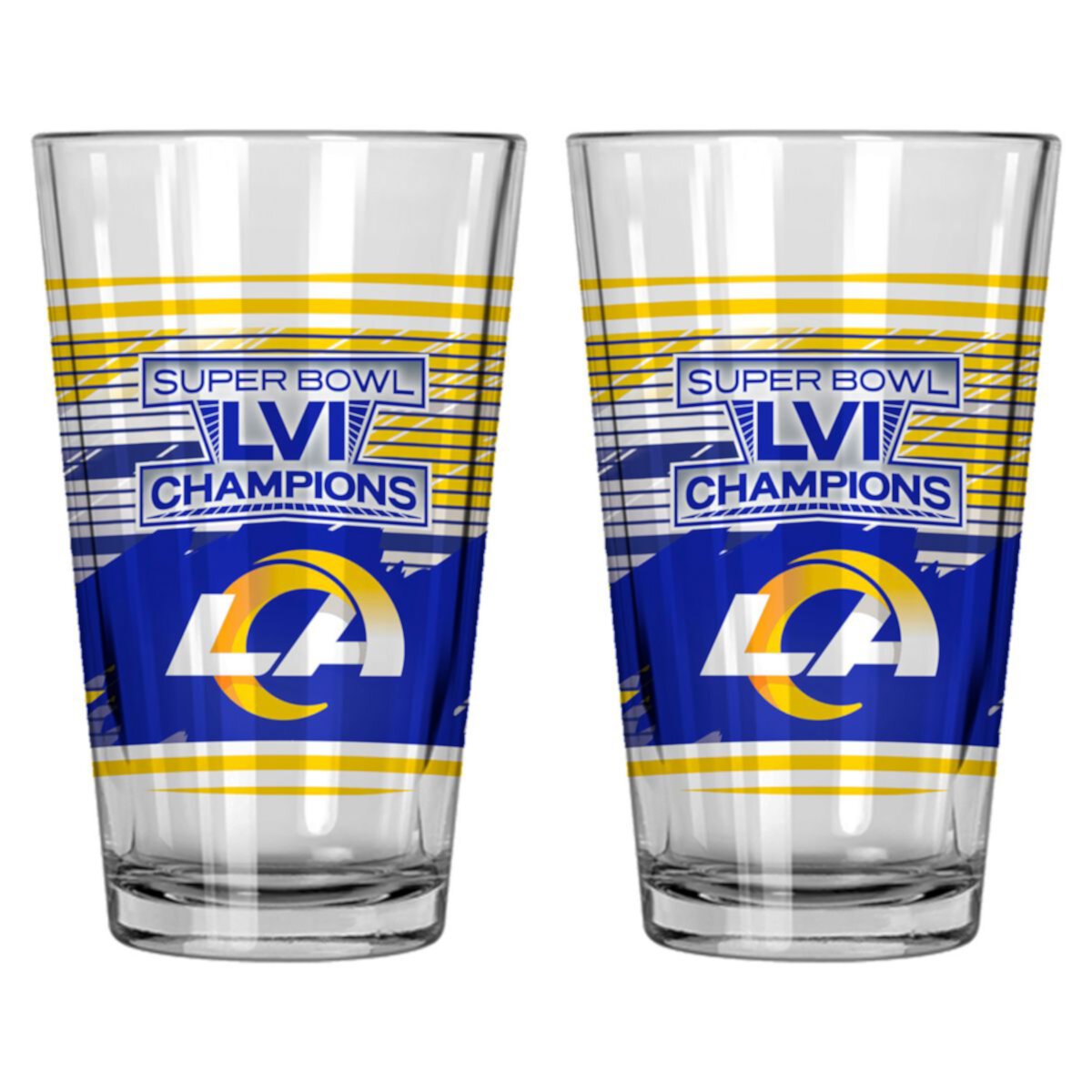 Los Angeles Rams Super Bowl LVI Champs Набор из 2 литровых стаканов NFL