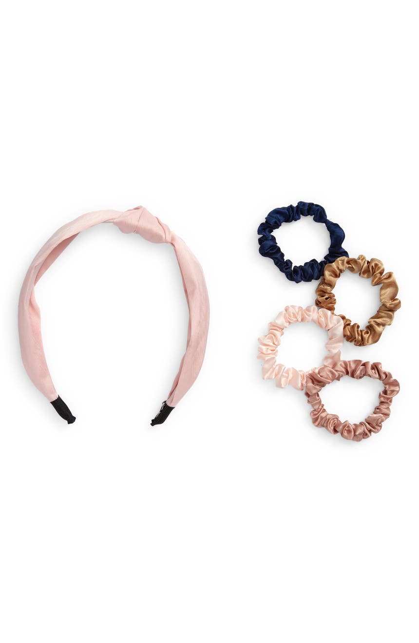 Kids' Assorted 4-Pack Scrunchies & Headband Cara