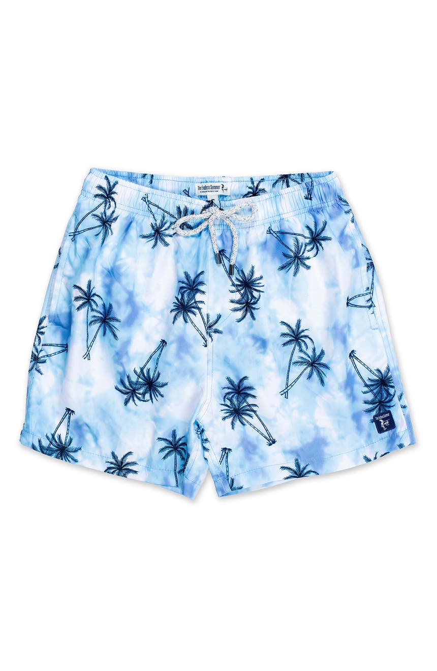 Palm Tree Print Swim Shorts THE ENDLESS SUMMER