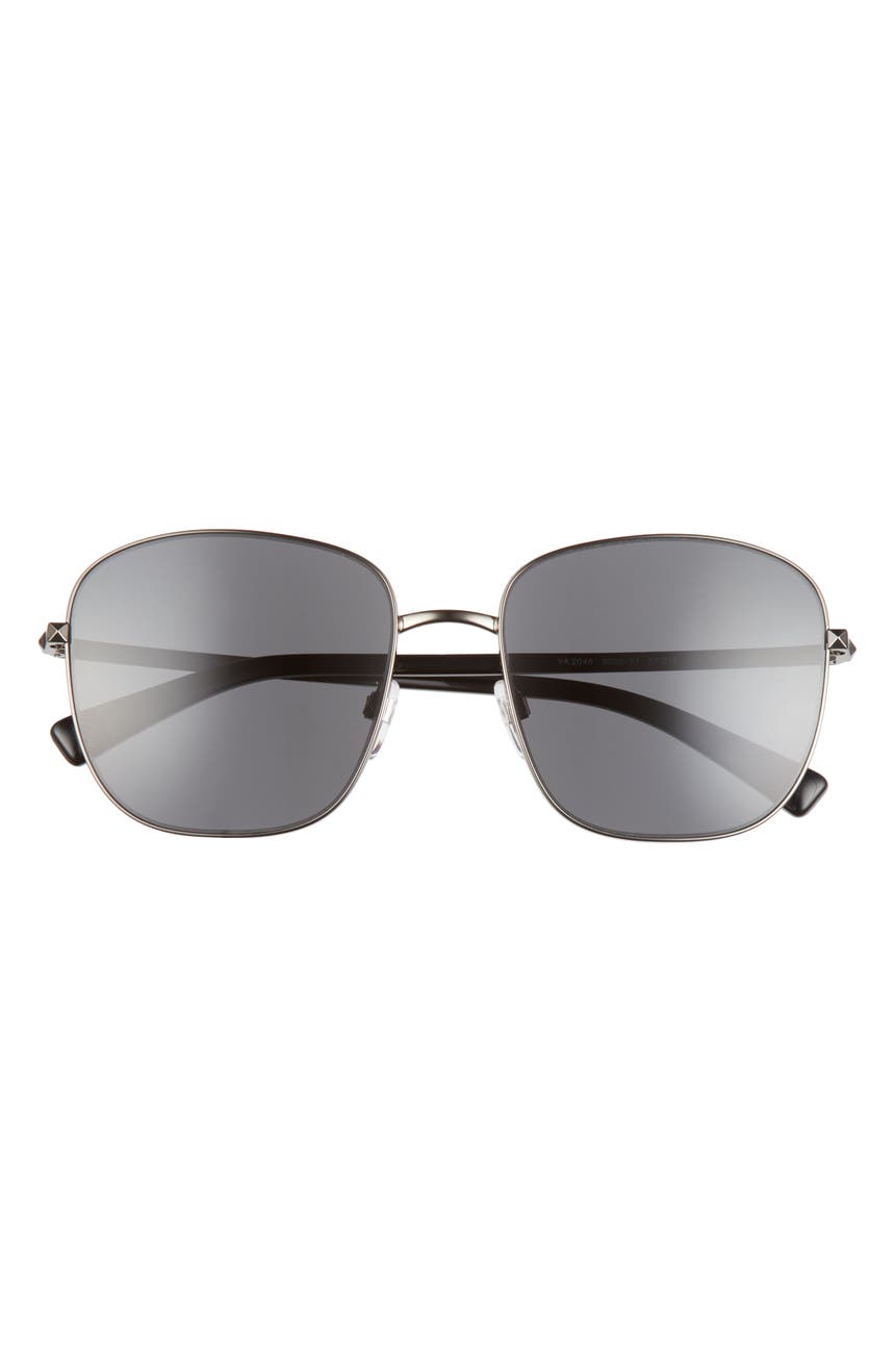 Квадратные солнцезащитные очки 57 мм Valentino