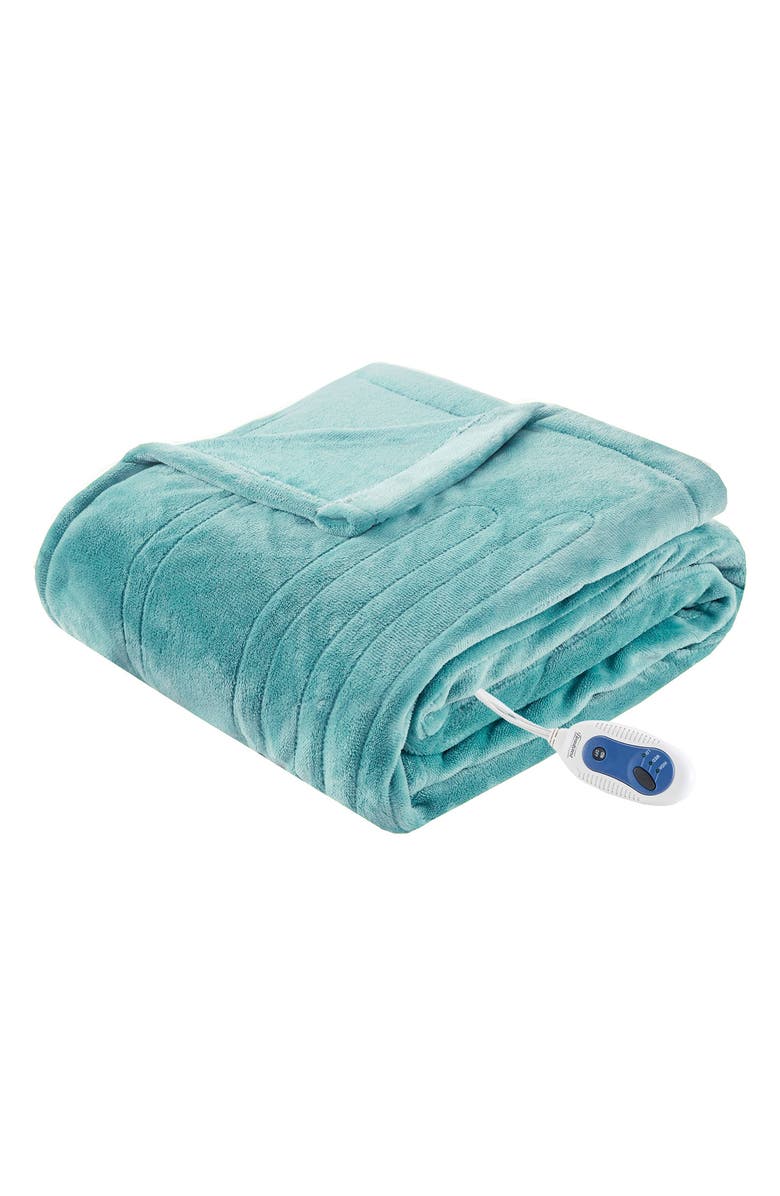 Plush Heated Throw Blanket - 70" x 60" Beautyrest