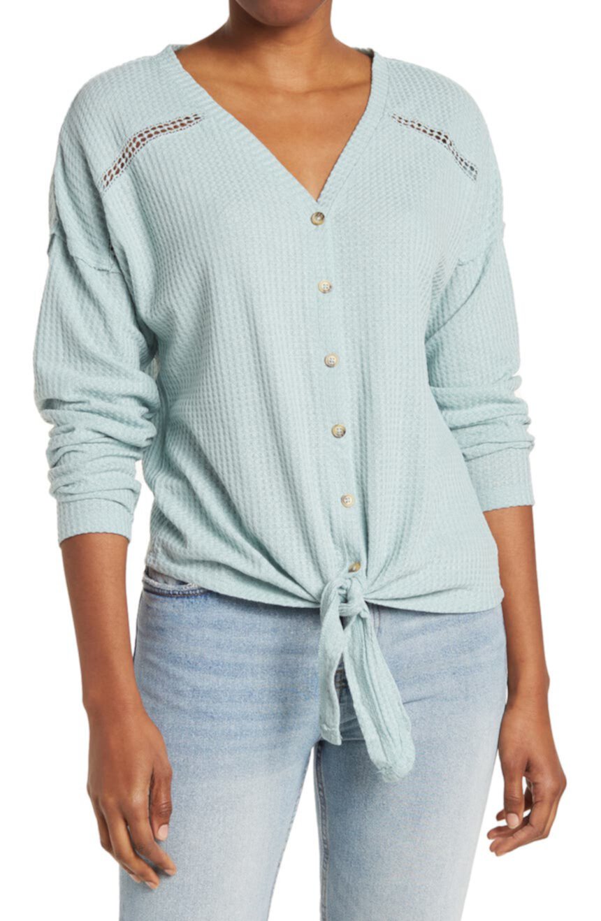 Термальная блуза с завязками на кромке American Rag