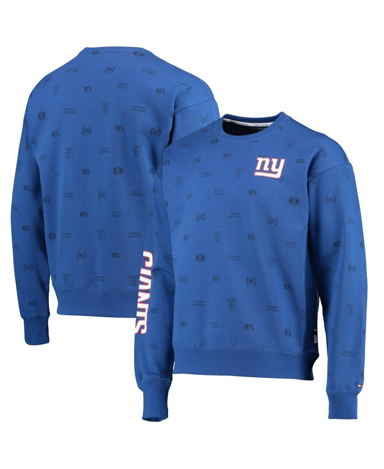 Мужская толстовка Royal New York Giants Reid Graphic Pullover Sweatshirt Tommy Hilfiger