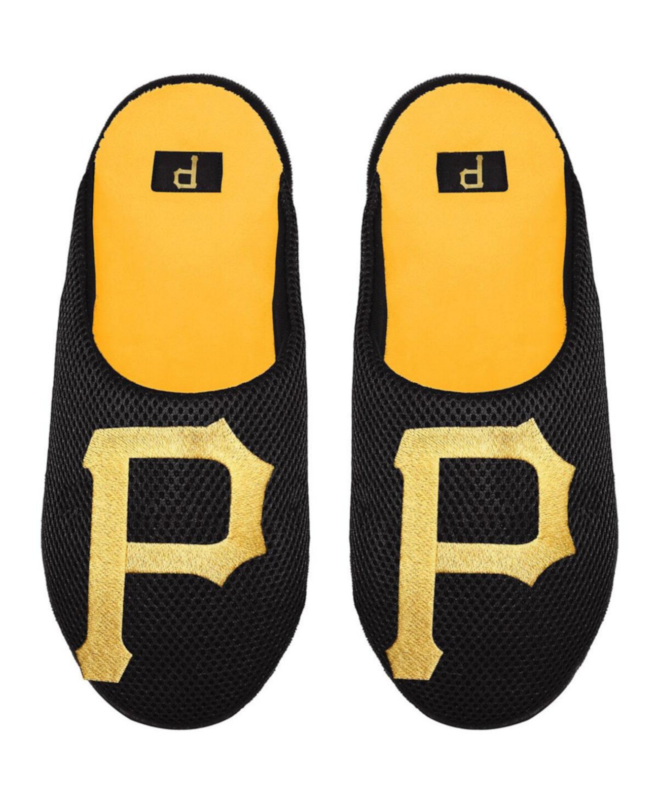 Мужские сетчатые тапочки Pittsburgh Pirates с большим логотипом и цветными блоками FOCO